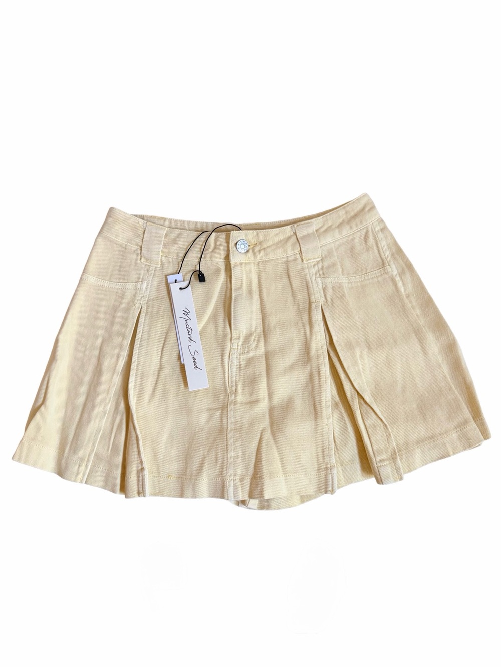 ☀️Mustard Seed Pleated Skort